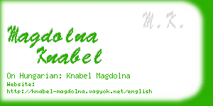 magdolna knabel business card